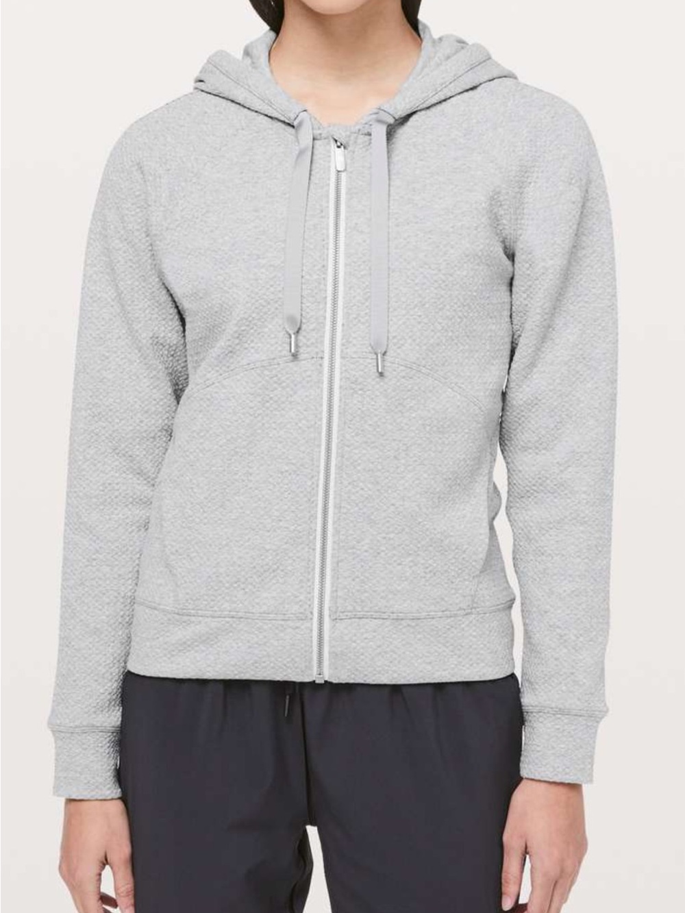 Lululemon Sz 6 Catch A Moment Zip Hoodie
Heathered Core Light Grey ZipUp Casual.